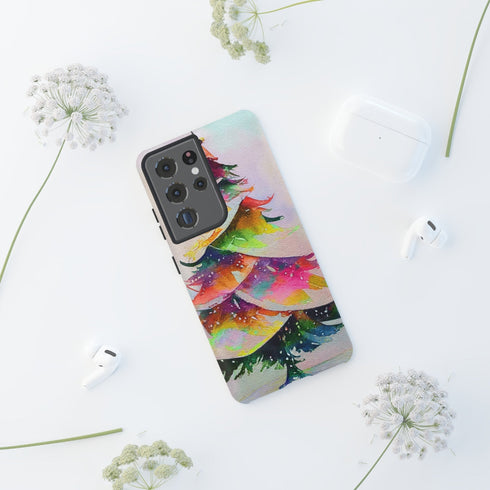 Swooshy Christmas Tree - Impact Resistant Phone Case